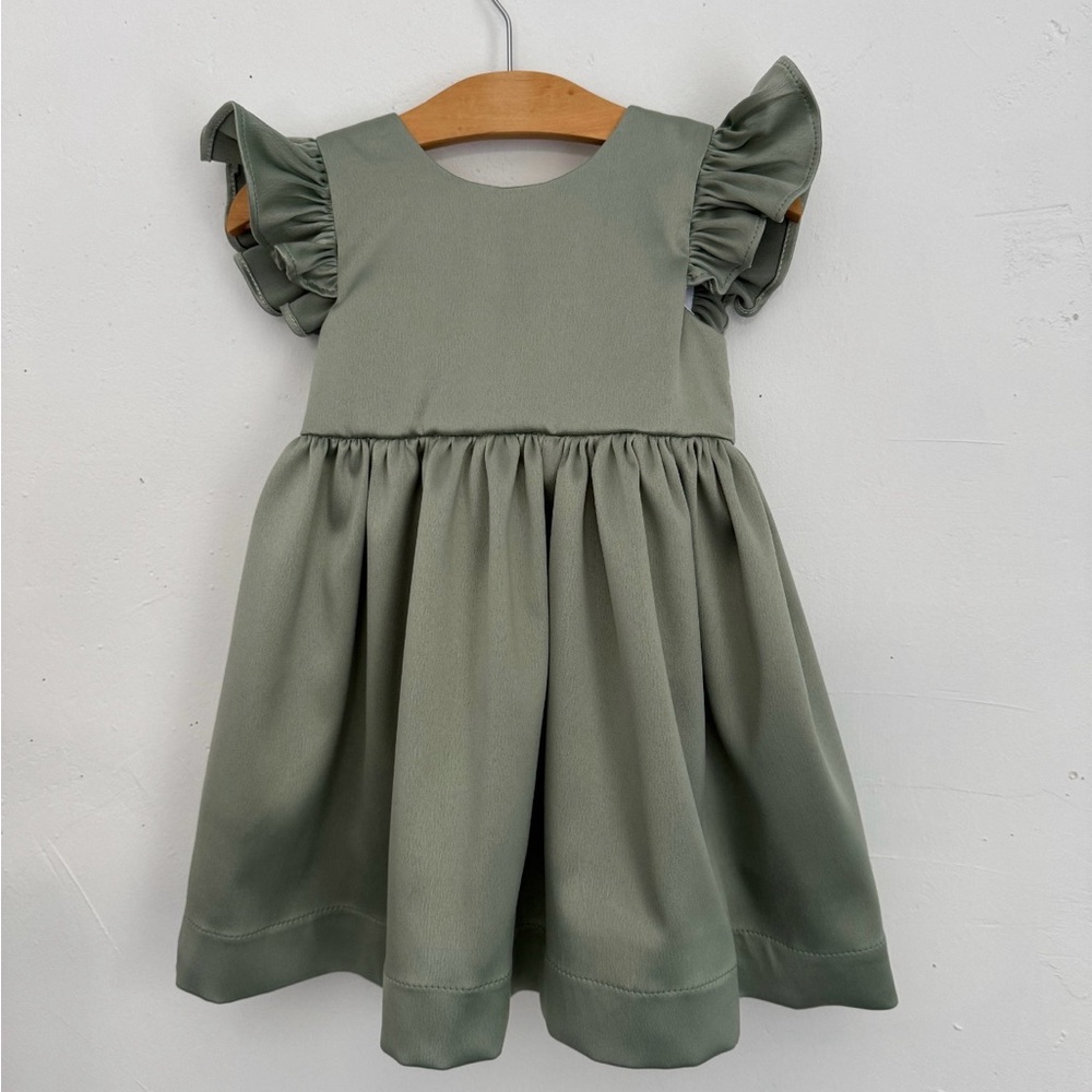 Elegant Green Kids Dress
